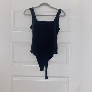 Topshop Women’s Black Sleeveless Bodysuit - size 8